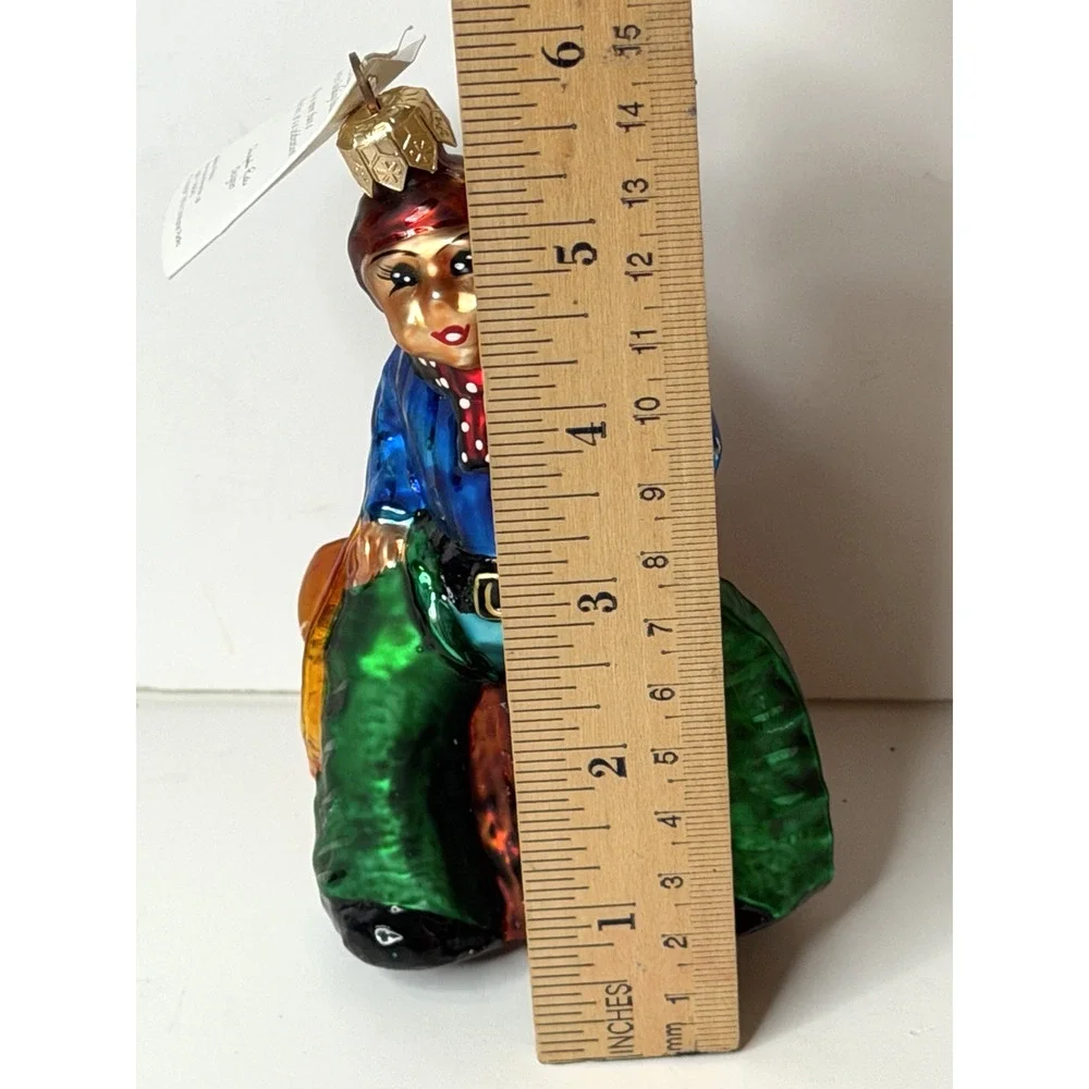 Christopher Radko Vintage 1996 Billie Joe Country Boy Glass Ornament Poland